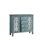 French country antique blue accent cabinet additional photo 5 of 5