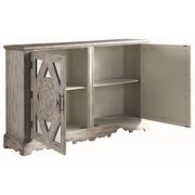 Weathered gray accent cabinet with mirrored inserts by Coaster additional picture 3