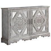 Weathered gray accent cabinet with mirrored inserts by Coaster additional picture 4
