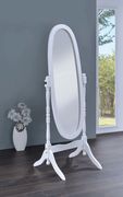 Transitional white cheval mirror by Coaster additional picture 2