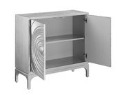 Contemporary silver accent cabinet by Coaster additional picture 3
