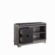 Rustic distressed grey shoe cabinet by Coaster additional picture 2