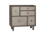 Weathered gray mahogany wood accent cabinet by Coaster additional picture 2