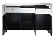 Contemporary silver and black cabinet by Coaster additional picture 3