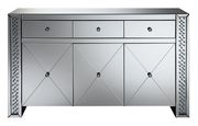Contemporary silver and black cabinet by Coaster additional picture 4