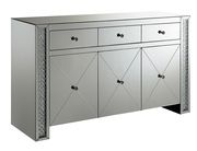 Contemporary silver and black cabinet by Coaster additional picture 7
