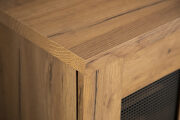 Industrial style storage cabinet in a golden oak finish shoe cabinet by Coaster additional picture 11