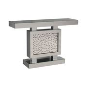 Console table / display in silver / mirrored finish by Coaster additional picture 2