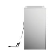 Touch on/off lightning mirrored accent cabinet by Coaster additional picture 2