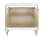 Mirror and champagne finish two door accent cabinet by Coaster additional picture 4