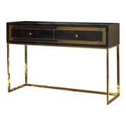 Glam style black / gold metal console table by Coaster additional picture 2