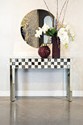 Elegantly designed in a mother of pearl console table by Coaster additional picture 3