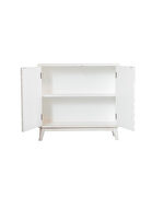Two door accent cabinet in a white wash finish additional photo 3 of 10