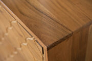 Solid acacia wood three door accent cabinet in a natural finish by Coaster additional picture 9
