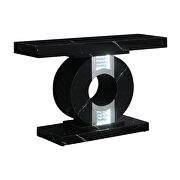 Beautiful faux black marble highlight console table by Coaster additional picture 2