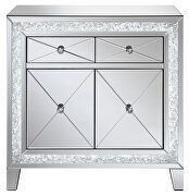 Clear mirror 2-drawer accent cabinet with led lighting by Coaster additional picture 5