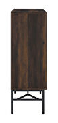 Dark pine finish wood 2-door accent cabinet with glass shelves by Coaster additional picture 5