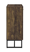 Rustic oak and gunmetal finish 2-door accent cabinet by Coaster additional picture 5
