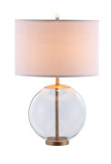 White and clear table lamp by Coaster additional picture 2