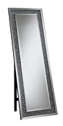 Silver finish cheval mirror additional photo 2 of 1