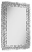 Rectangular leaves frame wall mirror faux crystal by Coaster additional picture 2