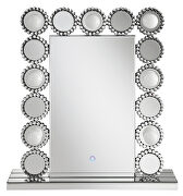 Rectangular table mirror with led lighting additional photo 3 of 3