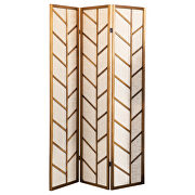 Modern three-panel room divider with a touch of tropical flair by Coaster additional picture 2