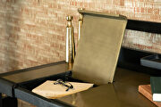 Solid mango wood frame stylishly crafted with smooth curves writing desk by Coaster additional picture 8