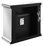 Mirror finish rectangular freestanding fireplace by Coaster additional picture 8