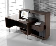 Contemporary chestnut/white custom reception desk by MDD additional picture 2