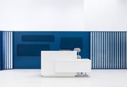 Contemporary white/green custom reception desk by MDD additional picture 5