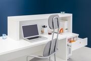 Contemporary white/orange custom reception desk by MDD additional picture 4
