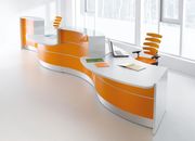 White / gray modular office reception furniture by MDD additional picture 4