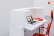 Contemporary vertical reception desk in white by MDD additional picture 3