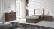 Wenge / white contemporary style twin bed w/ storage platform by Dupen Spain additional picture 4