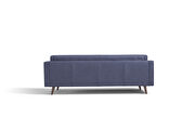 Contemporary blue fabric tufted sofa additional photo 4 of 5