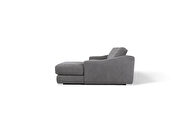 Gray fabric contemporary sectional sofa additional photo 3 of 5
