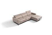 Italian leather adjustable headrests sectional additional photo 3 of 9