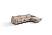 Italian leather adjustable headrests sectional by Diven Living additional picture 7