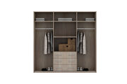 Gray finish versatile wardrobe/closet by Skyler Design additional picture 2
