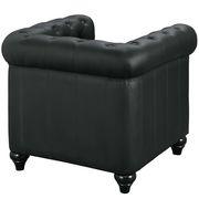 Black vinyl desgner replica tufted chair by Modway additional picture 2
