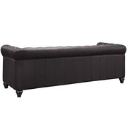 Brown vinyl desgner replica tufted sofa by Modway additional picture 2