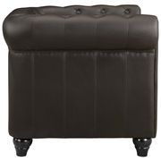 Brown vinyl desgner replica tufted chair by Modway additional picture 4