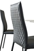 Gray stylish contemporary chairs additional photo 2 of 5