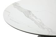 Round top marble-like ceramic table w/ rounded extensions by ESF additional picture 10