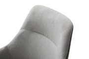 Contemporary gray dining chair additional photo 4 of 8