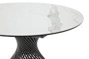 Round top marble-like ceramic table w/ extensions by ESF additional picture 5