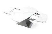 Top marble-like rounded ceramic table w/ extension by ESF additional picture 11