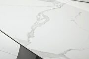 Top marble-like rounded ceramic table w/ extension by ESF additional picture 12