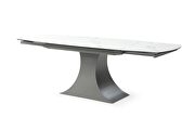 Top marble-like rounded ceramic table w/ extension by ESF additional picture 5